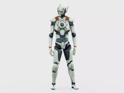 CYBORGTOPIA B-16  Rigged for Unreal Engine - Unity - MIXAMO 3D model