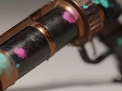 High quality Jinx Gun Free low-poly 3D model