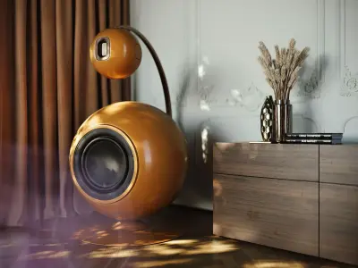 Floor Standing Audio Speaker 3D model