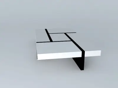 coffee table Croix by Artifact Free 3D model