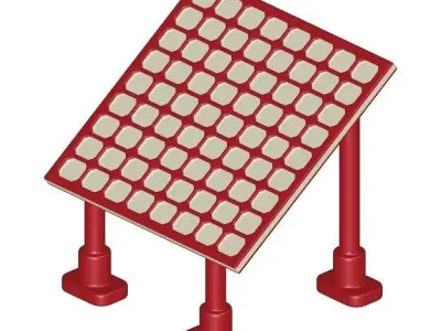 Baby Solar Panel Toy 3D model