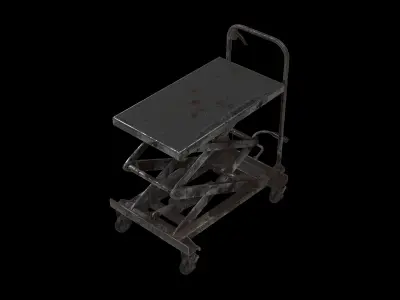 hydraulic lift trolley 3D model
