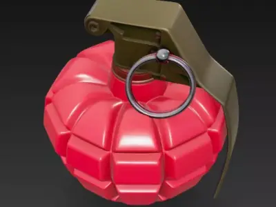 Grenade Heart Free 3D print model