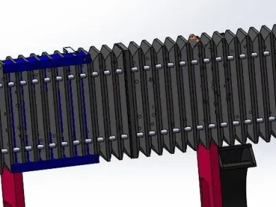 One axis manipulator 3D model