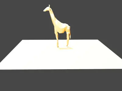 Giraffe Free low-poly 3D model