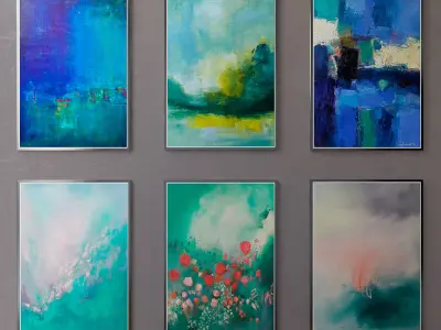 The collection of paintings abstract part 2 3D model