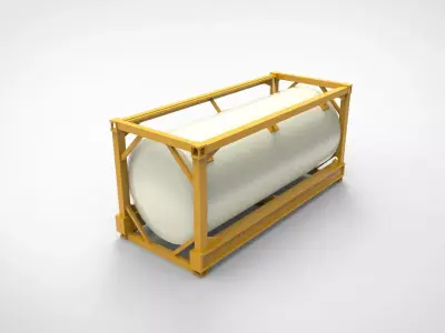 Tank Container Ship 3D print model