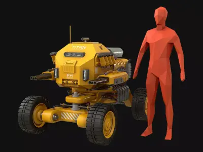 UGV Concept-1-Yellow 3D model