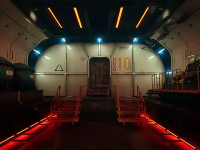 Deep Water Station Low-poly 3D model