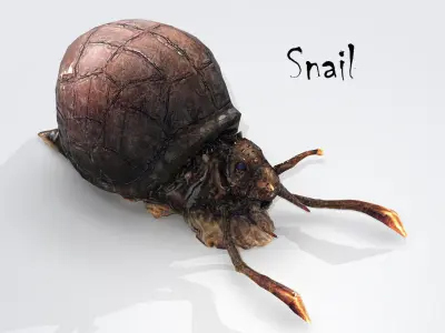 Snail Low-poly 3D model