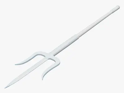 Medieval Spear Low-poly 3D model