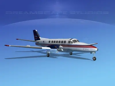 Beechcraft B99 US Air Express 3D model