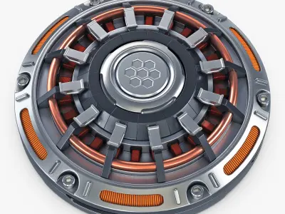 Land Mine Sci Fi v 1 3D model