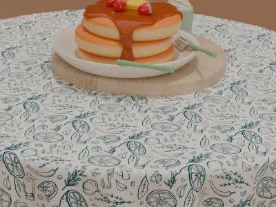 mes panquecas Free 3D model