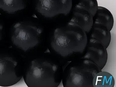 Cannonballs stack 1 Free 3D model