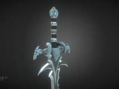 Frostmourne sword of lord 3D model