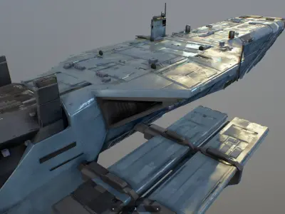 spaceship b04 3D model