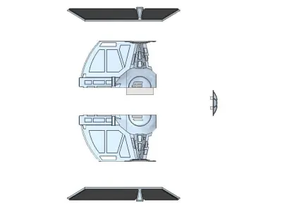 Starwars TIE Advanced x1 scale 1 in 87 3D print model