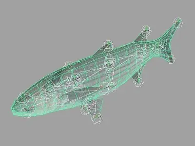 Cipal - mullet Low-poly 3D model