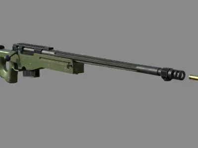 Weapon - AWM - Included Highres Low-poly 3D model