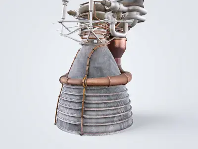 F1 Rocket Engine 3D model