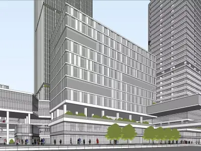 SU model of Liuxiandong headquarters commercial office building 3D model