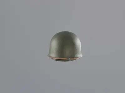 World War 2 US M1 Helmet Low-poly 3D model