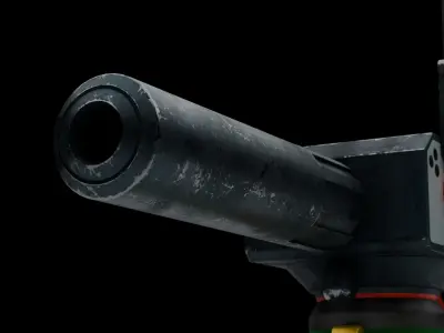 7Up Gun Low-poly 3D model