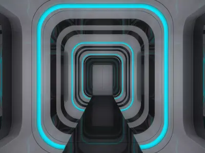 Sci Fi Corridor 3D model 189