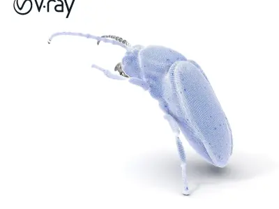 Iridescent Beetle Model Pack for HighDetail Rendering and Games Low-poly 3D model