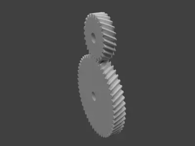 helical gears 3D model