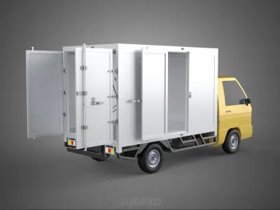 SLIDING SIDE DOOR BOX TRUCK SLIDE PANEL GATE LOADER DROP PICKUP 3D model