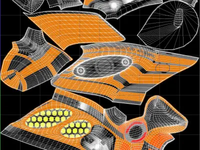 SCIFI Weapon  Low-poly 3D model