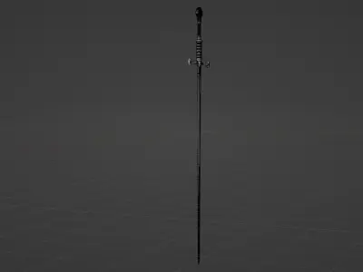 Anduril sword Free low-poly 3D model