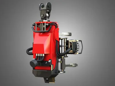 Komatsu Forestry Harvester Head 3D model
