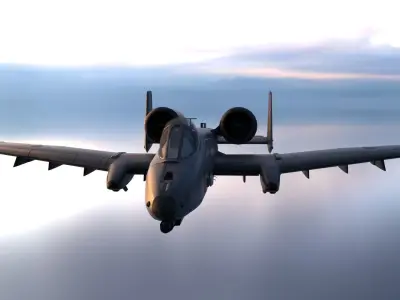 Attack Aircraft A-10 thunderbolt High Quality 3D model