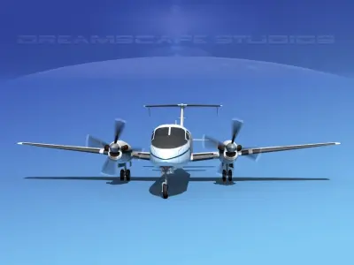 Beechcraft C-12J Huron  V03 USAF 3D model