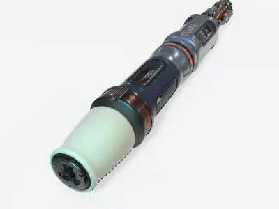 Sonic Screwdriver Sci-Fi PBR 3D model