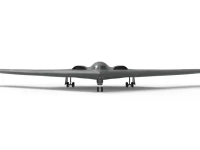 B2 Stealth Bomber Northrop Grumman Military Aircraft Plane 3D model