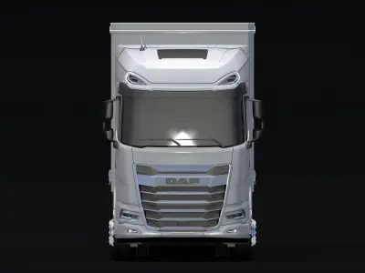 2021 DAF XG 480 Sider Trailer 3D model