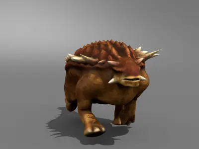 Ankylosaur Jurassic Dinosaur Low-poly 3D model