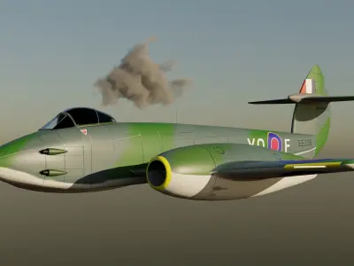 Gloster Meteor 3D model