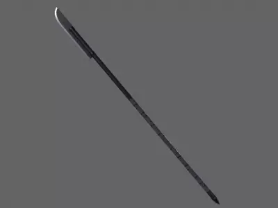 PBR Polearm V4a Low-poly 3D model