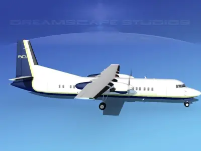 Fokker F-60 Air Charter Intl 3D model