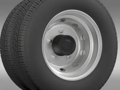 DongFeng Captain wheel2 3D model