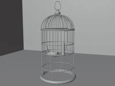 Bird Cage 001 3D model
