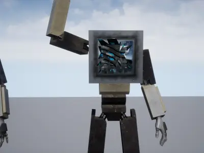 Doorways 97 Rigged Character Model Free low-poly 3D model