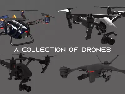 drone collection 3D model