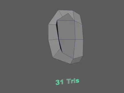 Base Mesh Pack - Ears Free low-poly 3D model