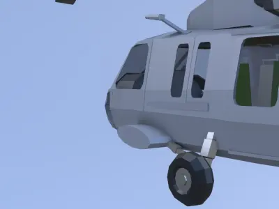 SH-60 seahawk low poly Low-poly 3D model